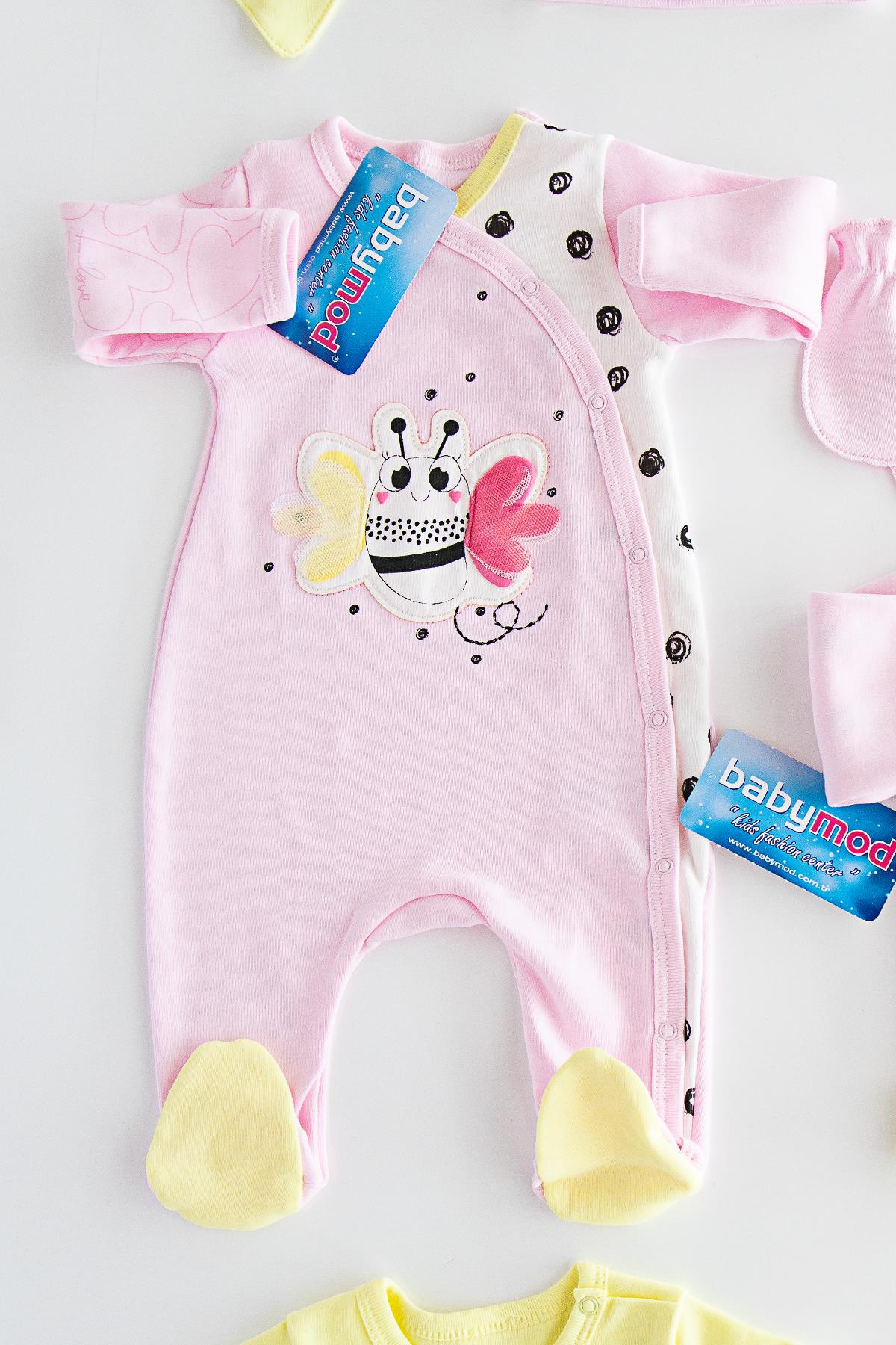 Bebek Hastane Çıkışı Baby Set Babymod Layette Arı