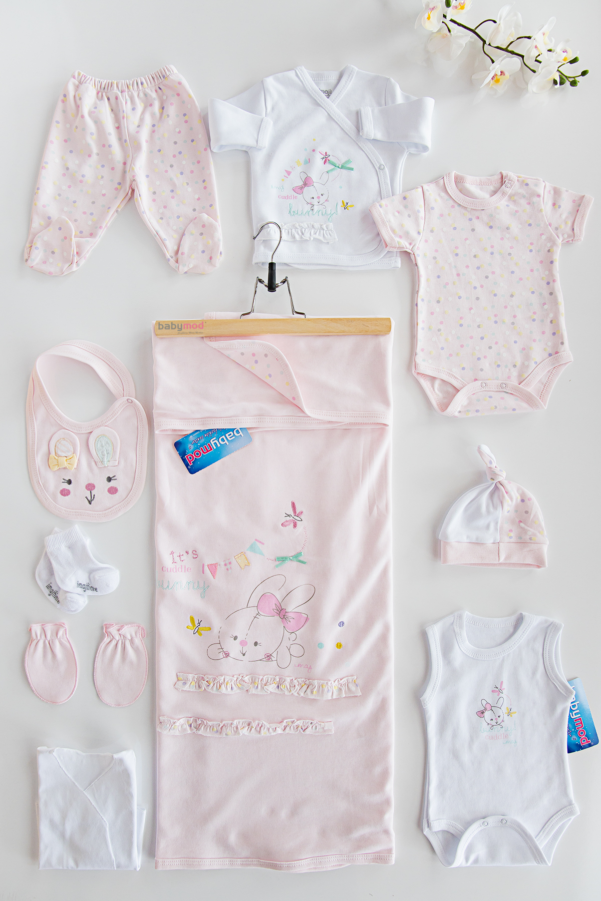Bebek Hastane Çıkışı Baby Set Babymod Layette Tavşan