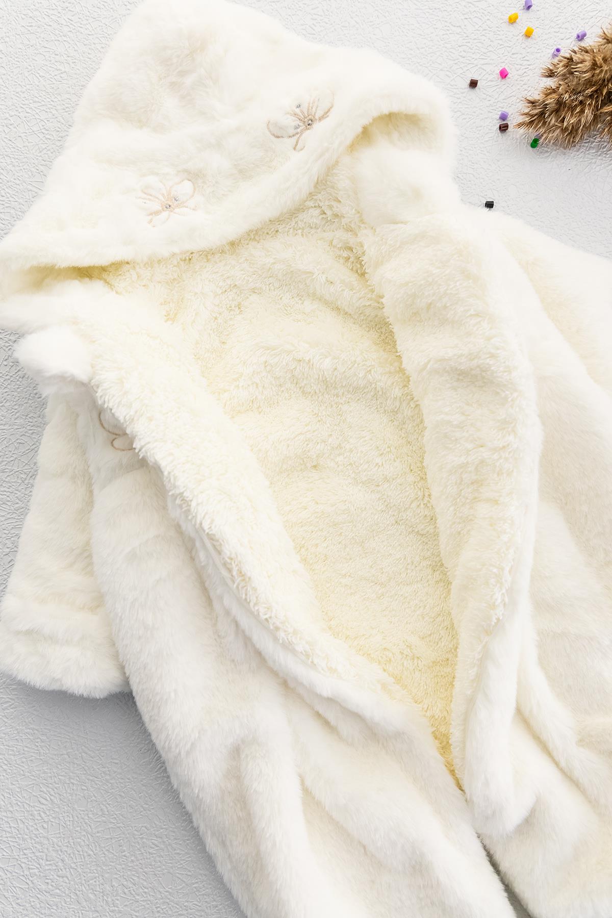 Bebek Tulum Çiçek Nakışlı Welsoft Peluş Astronot Bebek Tulum