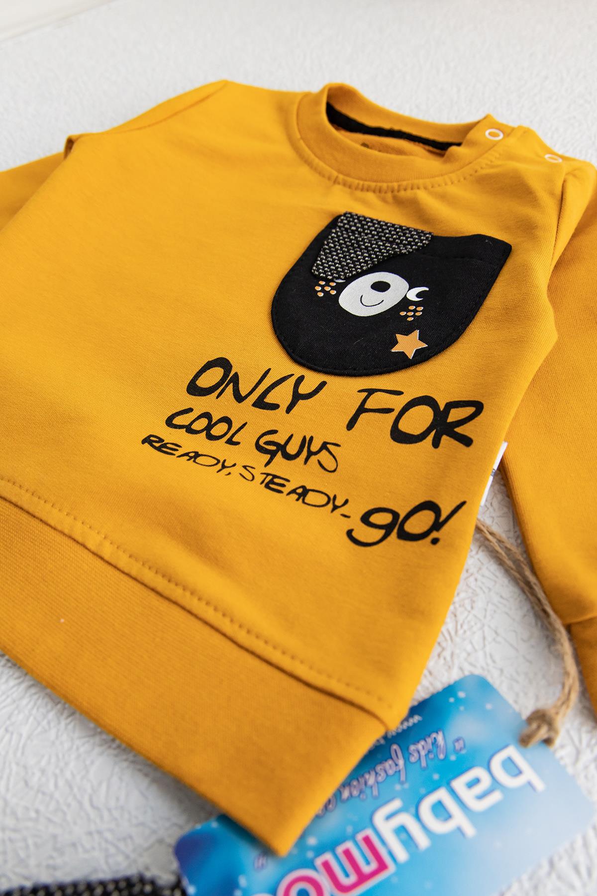 bebek takımları Figürlü Erkek Bebek İkili Takım