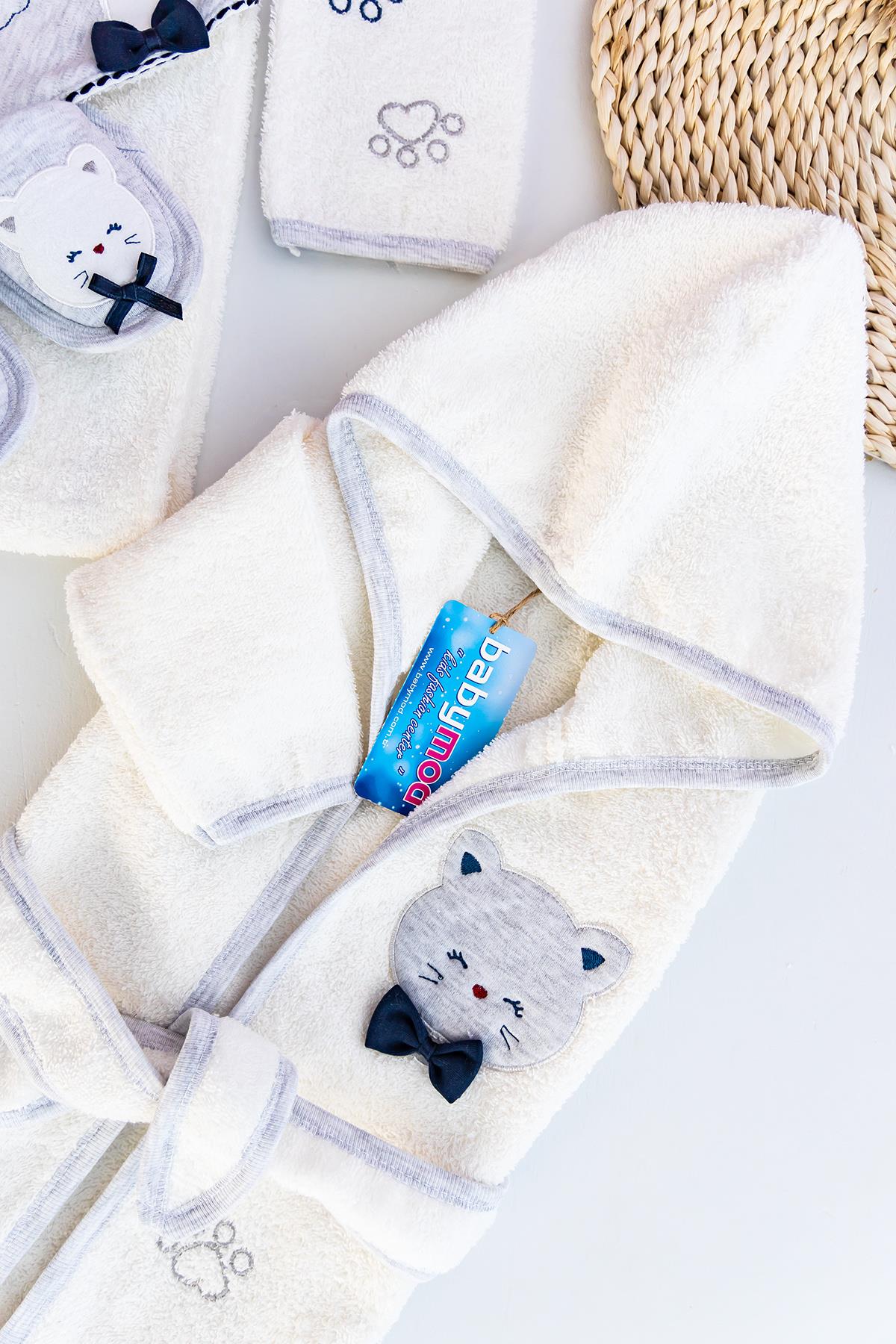 Babymod bebek havlu bornoz seti