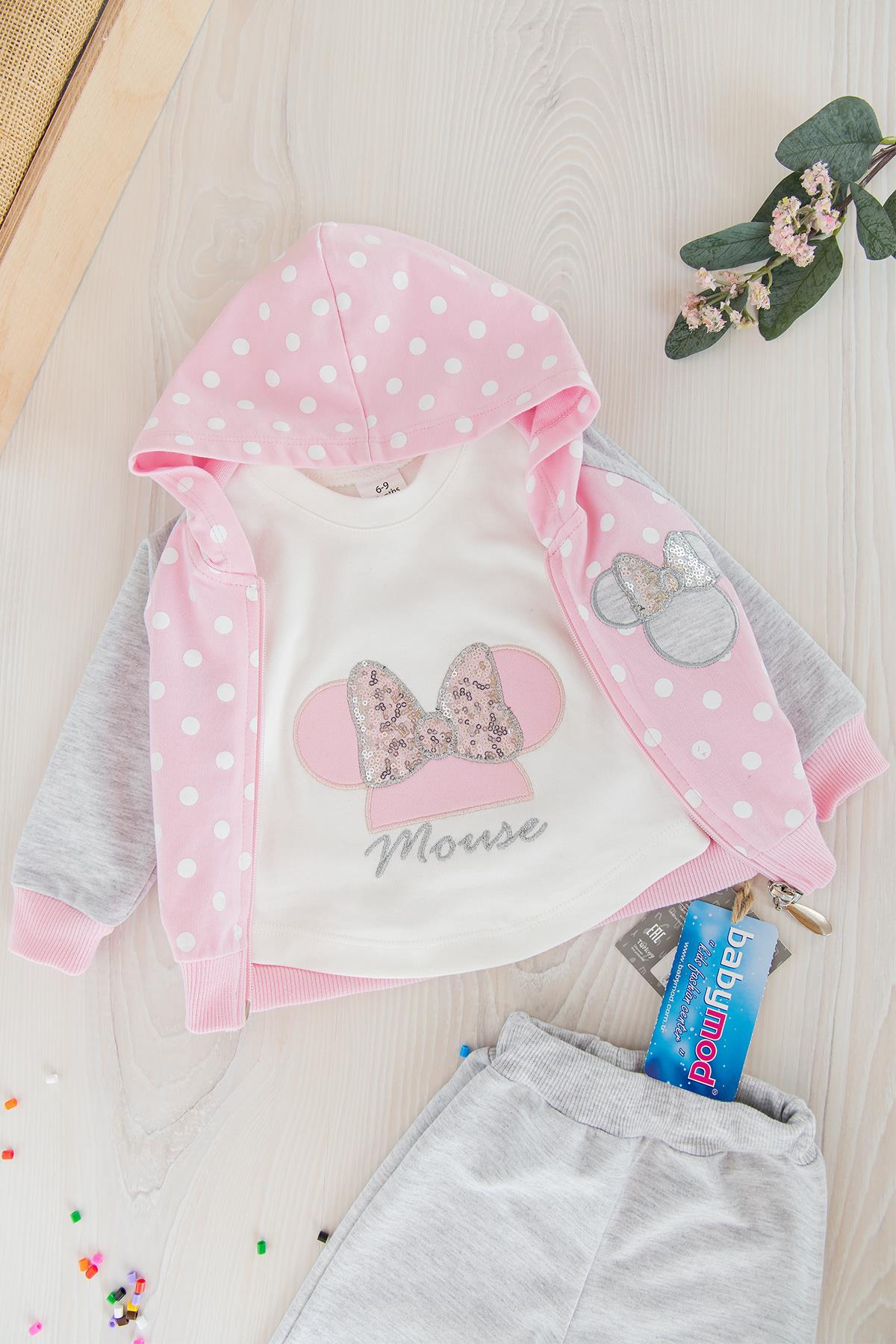 bebek takımları Minnie Mouse Kız Bebek Eşofman Takım