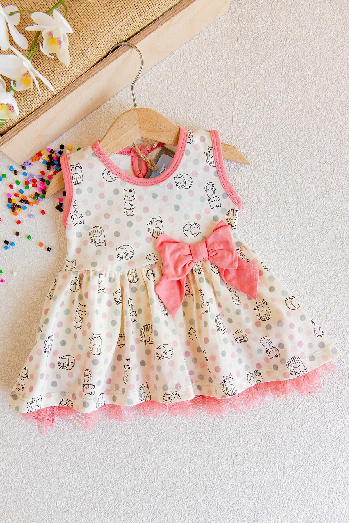 Bebek Elbise Tül Detaylı Kız Bebek Askılı Elbise Bebek Elbise Tül Detaylı Kız Bebek Askılı Elbise