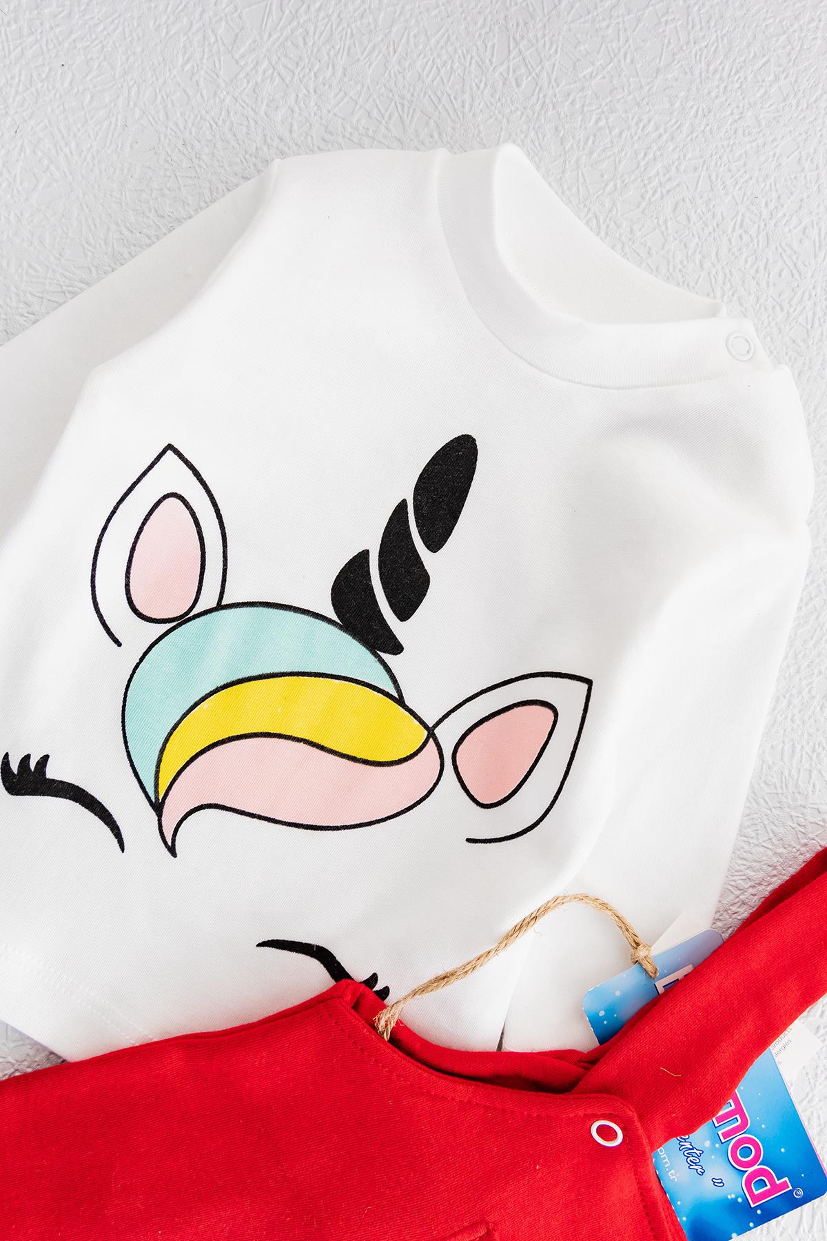 Babymod kız bebek tulum salopet takım
