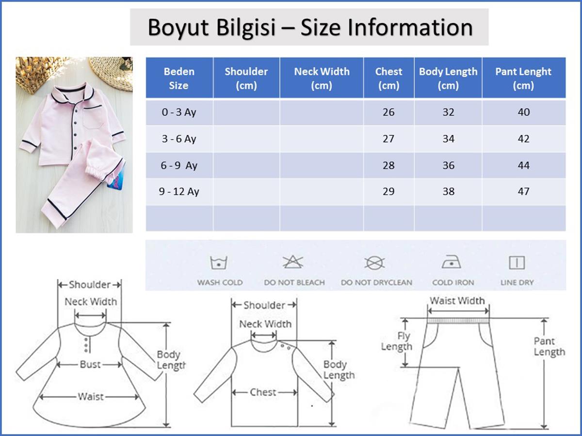 Babymod kız bebek pijama takımı